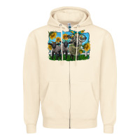 Sandshell cute hempshire sheep family Zipper Hoodie - LillyAllenDesigns