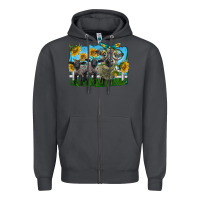 Smoke cute hempshire sheep family Zipper Hoodie - LillyAllenDesigns