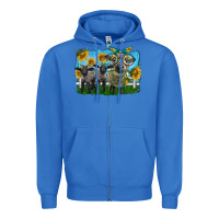 True Royal cute hempshire sheep family Zipper Hoodie - LillyAllenDesigns