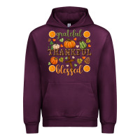 Mauve Wine Grateful thankful blessed Urban Hoodie - NancyCooperArtShop