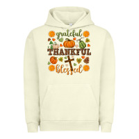 Pigment Pistachio Grateful thankful blessed Urban Hoodie - NancyCooperArtShop