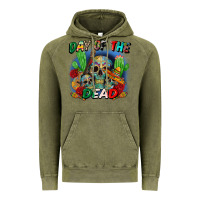 Vintage Olive day of the dead Vintage Hoodie - CTS Tumbler Store