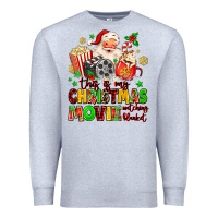 Heather Grey this is my christmas movie watching blanket Premium Sweatshirt - MaliasSmallBusiness