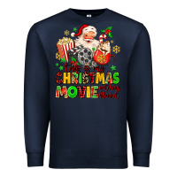 Navy this is my christmas movie watching blanket Premium Sweatshirt - MaliasSmallBusiness