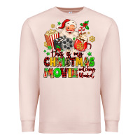 Pale Pink this is my christmas movie watching blanket Premium Sweatshirt - MaliasSmallBusiness