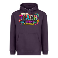 Plum teach your heart out Heavyweight Hoodie - NancyCooperArtShop