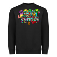 Black enjoy summer Heavyweight Sweatshirt - CowhideDigitalArt