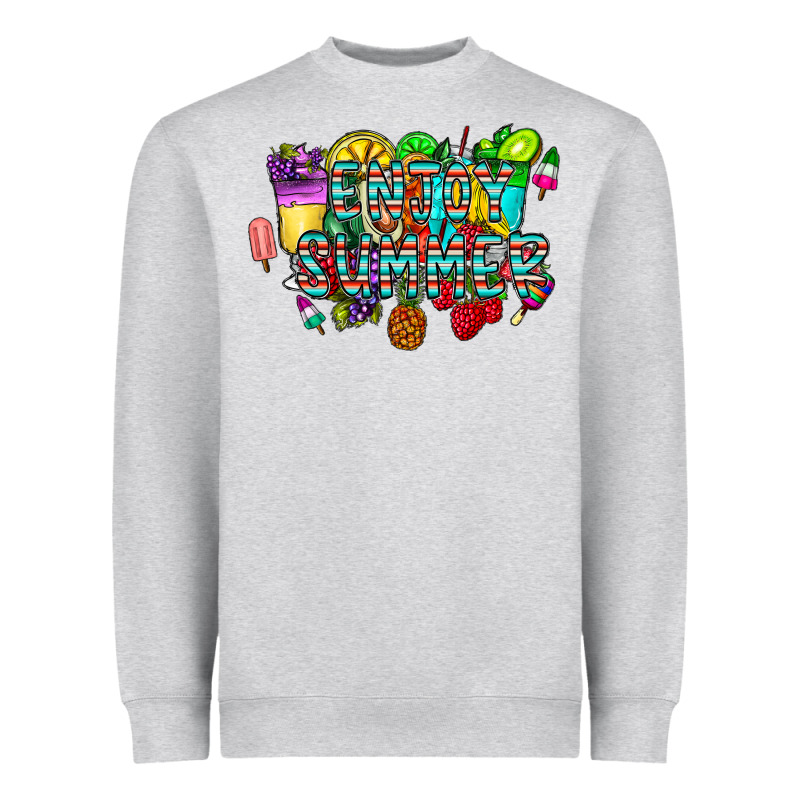 Enjoy Summer Heavyweight Sweatshirt by CowhideDigitalArt | Teevron