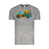 Cloud Rock farm truck with sunflower Vintage Tee - HRA Design Shop