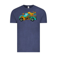 Vintage Denim farm truck with sunflower Vintage Tee - HRA Design Shop