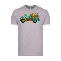 Vintage Zinc farm truck with sunflower Vintage Tee - HRA Design Shop
