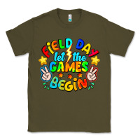 Army Green Field Day Let The Games Begin Classic Tee - CowhideDigitalArt