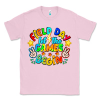 Bubblegum Pink Field Day Let The Games Begin Classic Tee - CowhideDigitalArt
