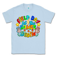 Dusty Blue Field Day Let The Games Begin Classic Tee - CowhideDigitalArt