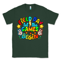 Sports Green Field Day Let The Games Begin Classic Tee - CowhideDigitalArt
