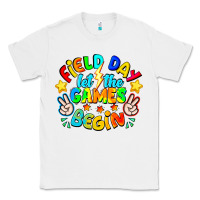 White Field Day Let The Games Begin Classic Tee - CowhideDigitalArt