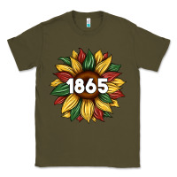 Army Green juneteenth 1865 sunflower Classic Tee - Artiststas