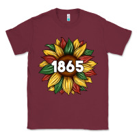 Burgundy juneteenth 1865 sunflower Classic Tee - Artiststas