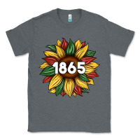 Charcoal Heather juneteenth 1865 sunflower Classic Tee - Artiststas
