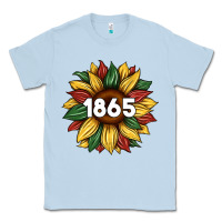 Dusty Blue juneteenth 1865 sunflower Classic Tee - Artiststas