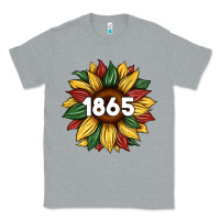 Heather Grey juneteenth 1865 sunflower Classic Tee - Artiststas