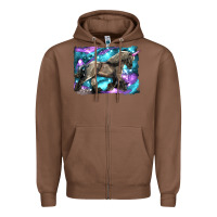 Chestnut black unicorn Zipper Hoodie - LillyAllenDesigns