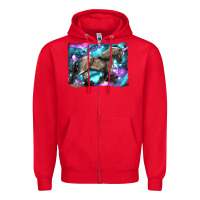 Red black unicorn Zipper Hoodie - LillyAllenDesigns
