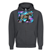 Smoke black unicorn Zipper Hoodie - LillyAllenDesigns