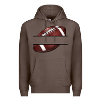 Coffee football name frame Premium Hoodie - BarkalooDesign