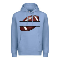 Colony Blue football name frame Premium Hoodie - BarkalooDesign
