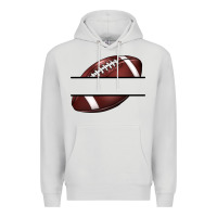Dove Grey football name frame Premium Hoodie - BarkalooDesign