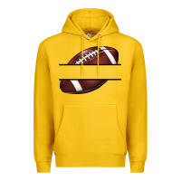 Lemon football name frame Premium Hoodie - BarkalooDesign