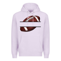 Lilac football name frame Premium Hoodie - BarkalooDesign