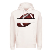 Pale Pink football name frame Premium Hoodie - BarkalooDesign