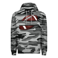 Slate Camo football name frame Premium Hoodie - BarkalooDesign
