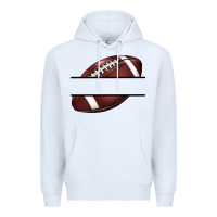 White football name frame Premium Hoodie - BarkalooDesign