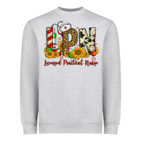 Heather Grey christmas lpn licensed practical nurse Heavyweight Sweatshirt - FaDigitalArtStudio