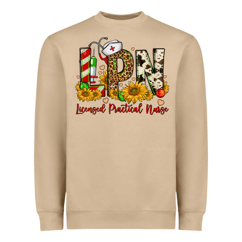 Christmas Lpn Licensed Practical Nurse Heavyweight Sweatshirt by FaDigitalArtStudio | Teevron