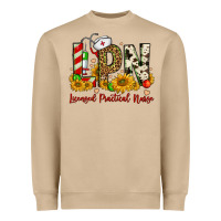 Mushroom christmas lpn licensed practical nurse Heavyweight Sweatshirt - FaDigitalArtStudio