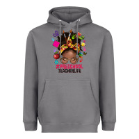 Storm preschool teacher life afro messy bun Heavyweight Hoodie - NancyCooperArtShop