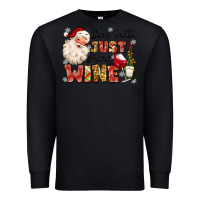Black dear santa just bring wine Premium Sweatshirt - MaliasSmallBusiness