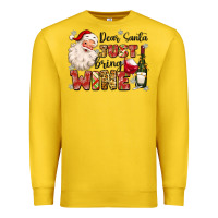 Lemon dear santa just bring wine Premium Sweatshirt - MaliasSmallBusiness