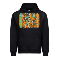 Foreset Green Fall Pumpkin brushstrokes Urban Hoodie - NancyCooperArtShop