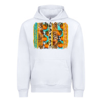 White Fall Pumpkin brushstrokes Urban Hoodie - NancyCooperArtShop