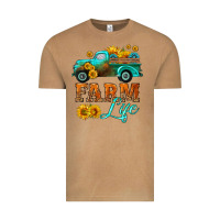 Vintage Camel farm truck  farm life with sunflower Vintage Tee - HRA Design Shop