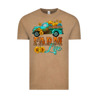 Vintage Coffee farm truck  farm life with sunflower Vintage Tee - HRA Design Shop