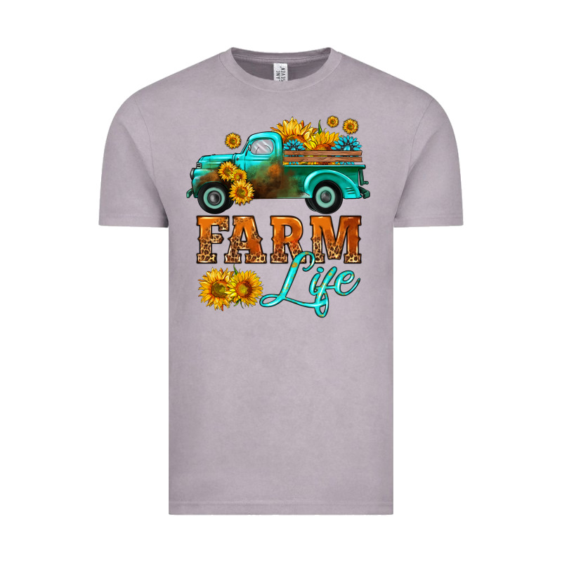 Farm Truck  Farm Life With Sunflower Vintage Tee by HRA Design Shop | Teevron