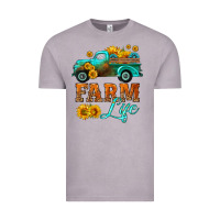 Vintage Zinc farm truck  farm life with sunflower Vintage Tee - HRA Design Shop