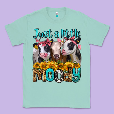 Just A Little Moody Heifers Classic Tee Designed By Jasminsmagicworld