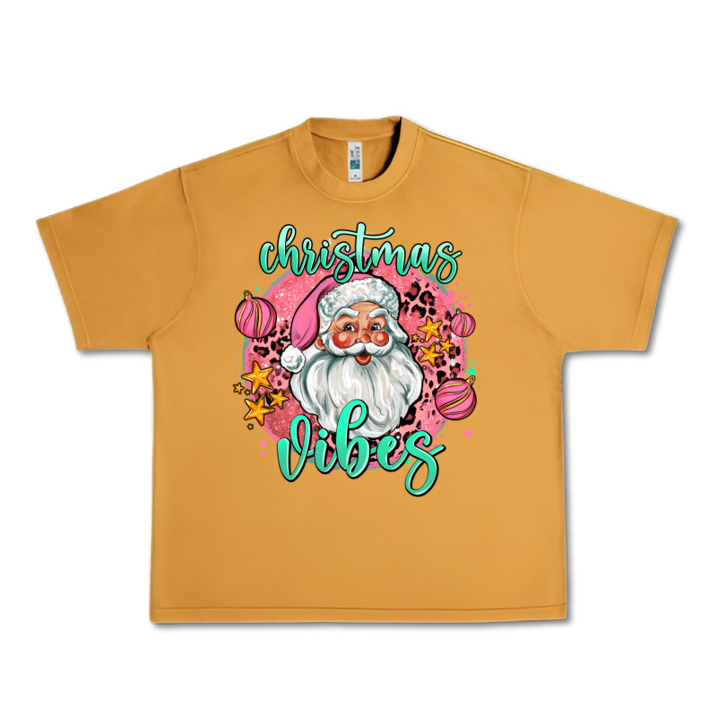 Christmas Vibes Santa Urban Heavy Tee by AdoDesignShop | Teevron